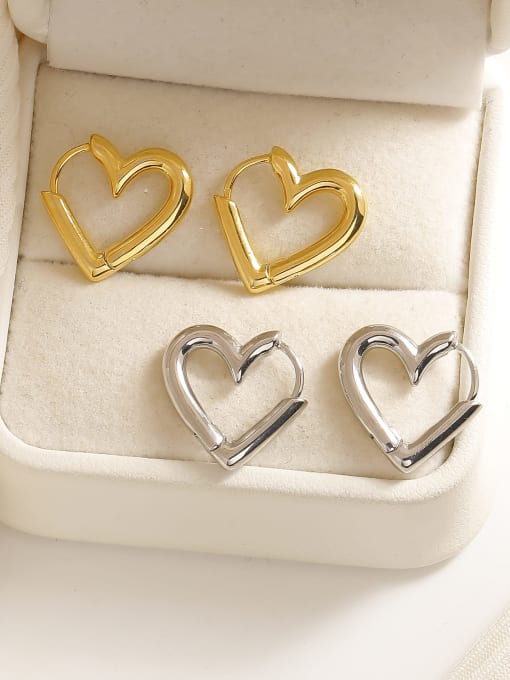 heart huggies | silver & gold | valentine's day